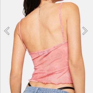 Lioness Floral Print Mesh Cami
Top - Pink Size S